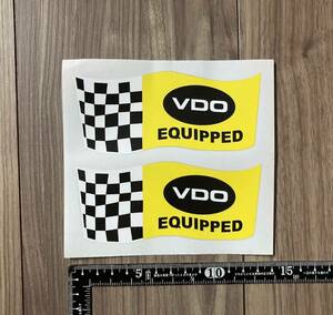 送料無料 VDO Classic Racing STICKER ステッカー デカール セット 120mm × 50mm