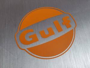 ★送料無料★GULF ガルフ カッティング ステッカー デカール マット オレンジ