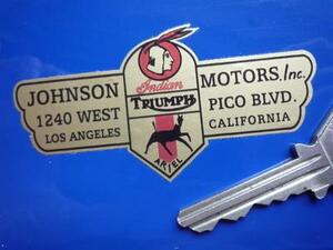 ★送料無料★ Johnson Motors Inc Triumph Ariel トライアンフ カッティング ステッカー デカール