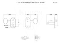 KLUSON ペグ 3per side/SPB/Nickel 〈クルーソン〉_画像2