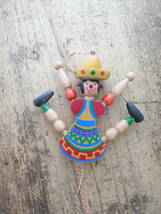 5246◎オーストリア製　木製玩具　ジャンピングジャック　木製操り人形　ヴィンテージ　レトロ_画像9