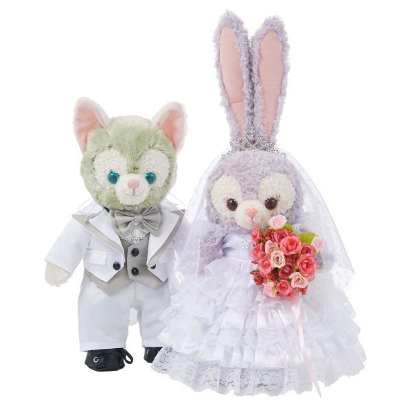 paomadei 4869/2868S Bride and Groom Wedding Costume Set Size S Gelatoni Stella Lou Costume Handmade Costume, character, Disney, Duffy