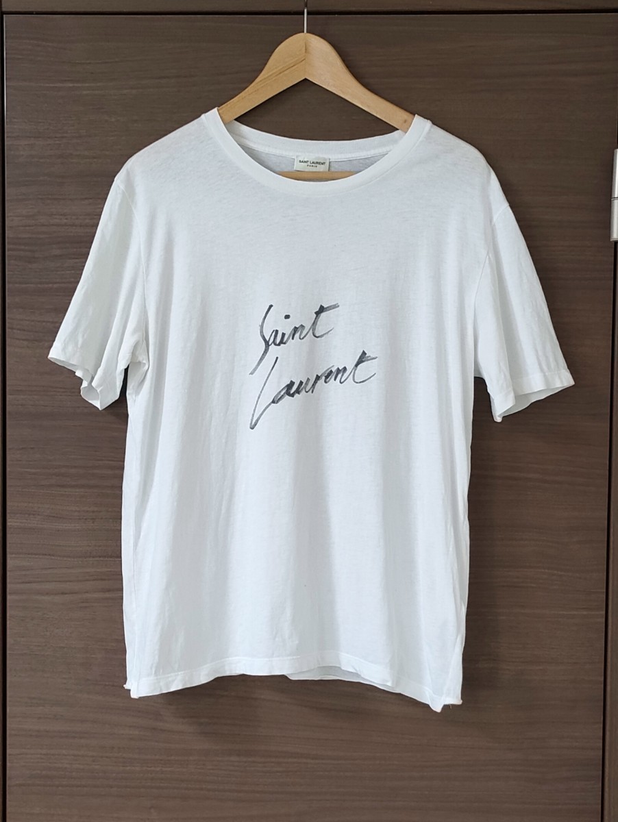 SS SAINT LAURENT PARISサインロゴＴシャツ／サンローランパリ