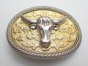 X211 belt Vintage buckle cow kau design Vintage buckle