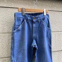 70s 80s USA製 ペインターパンツ デニムパンツ 珍品 TOUGHSKINS ジーンズ ジーパン アメリカ製 古着 vintage ヴィンテージ ワークパンツ_画像3