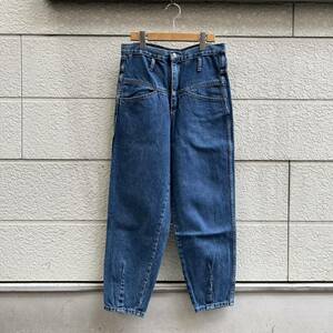 80s USA made Denim pants jeans ji- bread high waist tapered pants SOON JEANS America made old clothes vintage Vintage lady's 