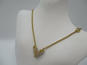 Louis Vuitton Necklace Women M64268 Collier Essential V Gold W/Box