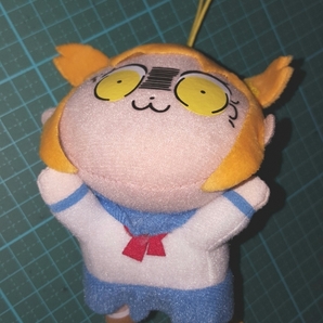 非売品 フクヤ ポプテピピック 寝そべり マスコット ぬいぐるみ ポプ子 ストラップ 大川ぶくぶ プライズ POP TEAM EPIC mascot stuffed toy