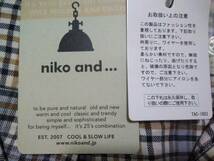 未使用／サイズ３（M）□niko and …ニコアンド□襟、胸元ワイヤ入　ネル地 オーバーサイズ長袖シャツ／チェック_画像9