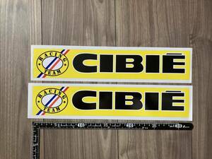 送料無料 CIBIE Racing Team Decal Sticker シビエ ステッカー シール デカール 2枚セット 320mm × 60mm