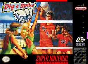 ★送料無料★北米版 スーパーファミコン SNES Dig and Spike Volleyball バレーボールツイン
