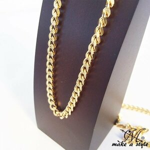 キヘイ 喜平 GOLD ゴールド 金 ステンレス ネックレス ヒップホップ HIPHOP ラッパー MCバトル 435