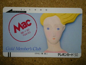 art・110-9623　Mac　ゴールドメンバーズカード　林恭三　テレカ