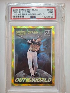 2018 Panini Donruss #OW5 SHOHEI OHTANI RC 02/99 Gold Out Of This World PSA9 Los Angeles Angels