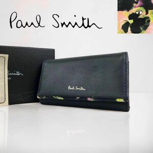 Paul Smith ポールスミス　4連キーフック　花柄　キーケース