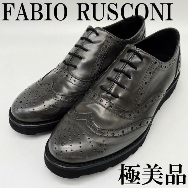 送料無料★【極美品】FABIO RUSCONI ウイングチップ レディース 革靴