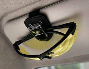 * Alfa Romeo Alpha Romeo sunglasses holder * clip leather specification BLK / Giulia / stereo ruby o/ Giulietta *