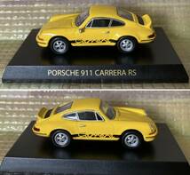 9C7★京商64★サークルKサンクス★ポルシェ第1弾★Porsche 911 CARRERAカレラRS 1973★黄色イエローYELLOW★未使用★検索用930 935 GT3 964_画像3