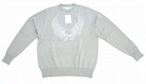 Mr. GENTLEMAN ミスタージェントルマン EAGLE KNIT イーグルニット CREW NECK SWEATER クルーネック ジャガード セーター MISTERGENTLEMAN