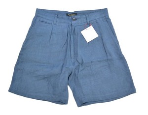 MISTERGENTLEMAN (ミスタージェントルマン) LINEN VIYLLA SHORTS リネン ビエラ ショーツ ショート ハーフ 短パン BLUE M MR.GENTLEMAN