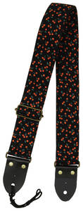 [ limited amount ]Aria( Aria ) / SPS-2000CHERRY BK Cherry pattern guitar strap 