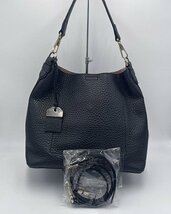 美品　kate spade　ケイト・スペード　トートバッグ　革　ブラック　□b928_画像1