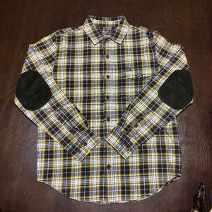 LRG Woven フランネルシャツ　エルボーガード　肘当て 長袖シャツ チェック柄 チェックシャツ 長袖