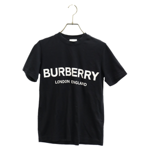 BURBERRY LONDON バーバリーロンドン フロントロゴプリント Tシャツ カットソー 半袖 ブラック 8011651