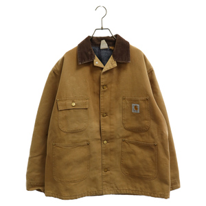 CARHARTT カーハート 80-90s VINTAGE CHORE COAT DUCK ヴィンテージ チョアコート ダック地 襟コーデュロイ カバーオール ベージュ