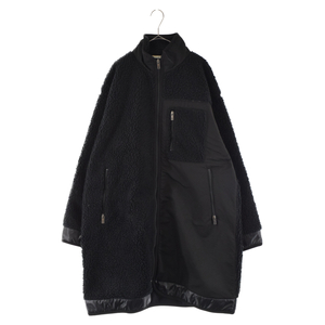 N.HOOLYWOOD エヌハリウッド 19AW BOA LONG JKT ボアロングジャケット アウター 192-C006-030 ブラック