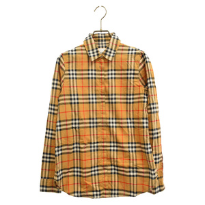 BURBERRY バーバリー ノバチェックロングスリーブ長袖シャツ 8014010 ブラウン レディース