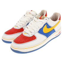 NIKE ナイキ AIR FORCE1 REMIX DA KICKZ 307334-171 エアフォースワン ローカットスニーカー US10/28.0cm ホワイト/イエロー/ブルー_画像3