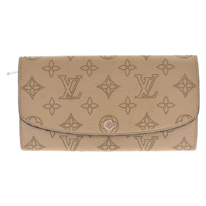 LOUIS VUITTON ルイヴィトン マヒナ ポルトフォイユ イリス 二つ折り長財布 M60144 ベージュ