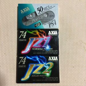 AXIA PSⅠ 50.J'z1 74【ノーマルポジション】J'z2 74【ハイポジション】カセットテープ3本セット【未開封新品】★