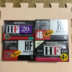 SONY HF 120 3パック.HF 60 4パック.HF 46 4パック.HF 20 4パック　ノーマルポジション　カセットテープ15本セット【未開封新品】■■