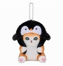 「新品未開封品」モフサンド 海のいきものにゃん マスコット ペンギンにゃん ぬいぐるみ ボールチェーン