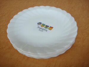 59453KT 未使用品 ヤマザキ 春のパン祭り 1997年 白いスノーレッツ皿 6枚セット 長野オリンピック スノーレッツ プレート お皿 未開封