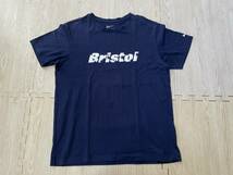 美品　FCRB × NIKE　STAR BRISTOL LOGO TEE　スターロゴプリントTシャツ ネイビー XL_画像1