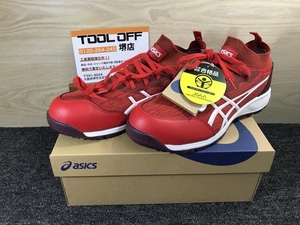 011◎未使用品・即決価格◎アシックス ASICS 安全靴 ワーキングシューズ ニット素材 CP213 TS 26.0ｃｍ 赤色