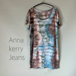 ◎Anna kerry Jeans アンナーケリー カットソー 半袖カットソー プリントカットソー レディース Mサイズ相当