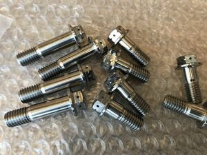 64 titanium Z series (Z1R.KZ1000.MK2.Z750~1000) caliper mount bolt Lockheed etc. for for 1 vehicle (10ps.@)