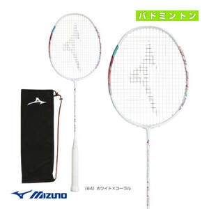 [MIZUNO 73JTB30264 4U6] MIZUNO( Mizuno ) arte . light 02 SOLEAR white / coral 4U6 badminton racket new goods unused case attaching 