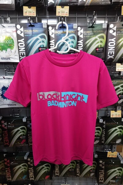 【T-2197KTC-PNK XS】black night(ブラックナイト)22関東中学大会記念Tシャツ ピンク XS 新品未使用タグ付き バドミントン