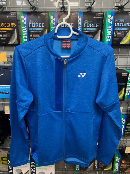 【58095(002) L】YONEX（ヨネックス）ウィメンズニットウォームアップシャツ ブルー L 新品未使用タグ付　バドミントン テニス 