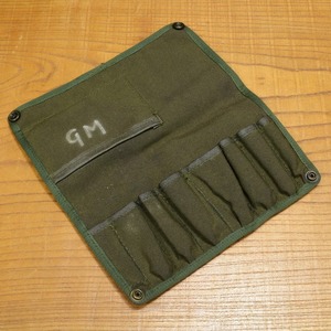 イギリス軍放出品 ガンクリーニングキット用ポーチ 工具入れ オリーブドラブ [ 帆布 / 難あり ] 英国軍 ツールポーチ