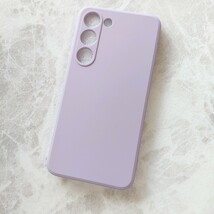 GalaxyS23 ケース　パープル　紫　シリコン　匿名配送_画像2