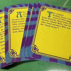 1960’s ROCK ‘n’ ROLL AQUIZ DECK KNOWLEDGE CARDS（ロック知恵比べゲーム）の画像4