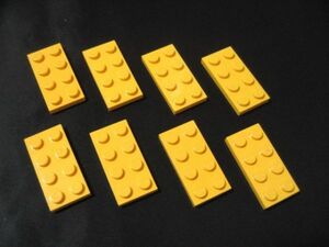  выпуклость Lego выпуклость %3020 2x4 plate ( желтый ) 8 шт 