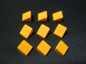 凸レゴ凸　%54200　1x1スロープ33度（薄オレンジ）　9個