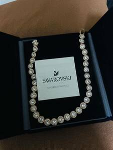 美品 未使用 Swarovski 正規 ネックレス+ケース